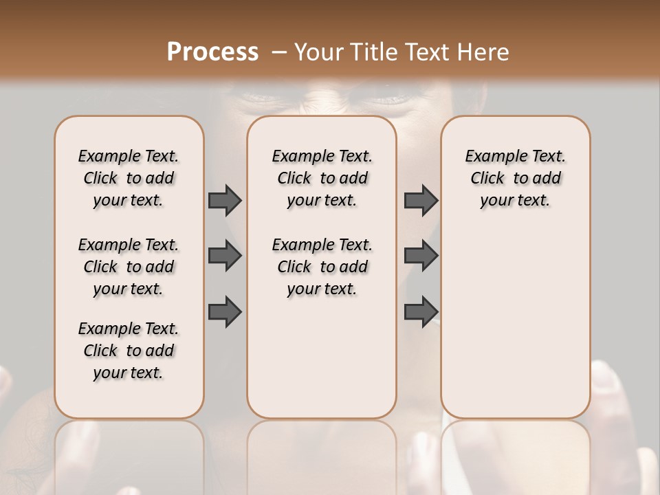 A Woman Making A Face With Her Hands PowerPoint Template