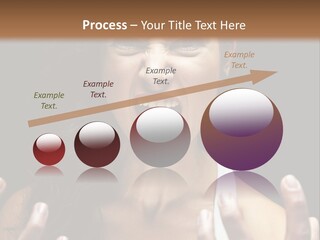 A Woman Making A Face With Her Hands PowerPoint Template