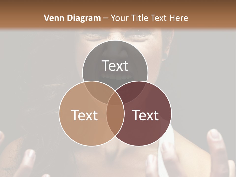 A Woman Making A Face With Her Hands PowerPoint Template