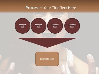 A Woman Making A Face With Her Hands PowerPoint Template