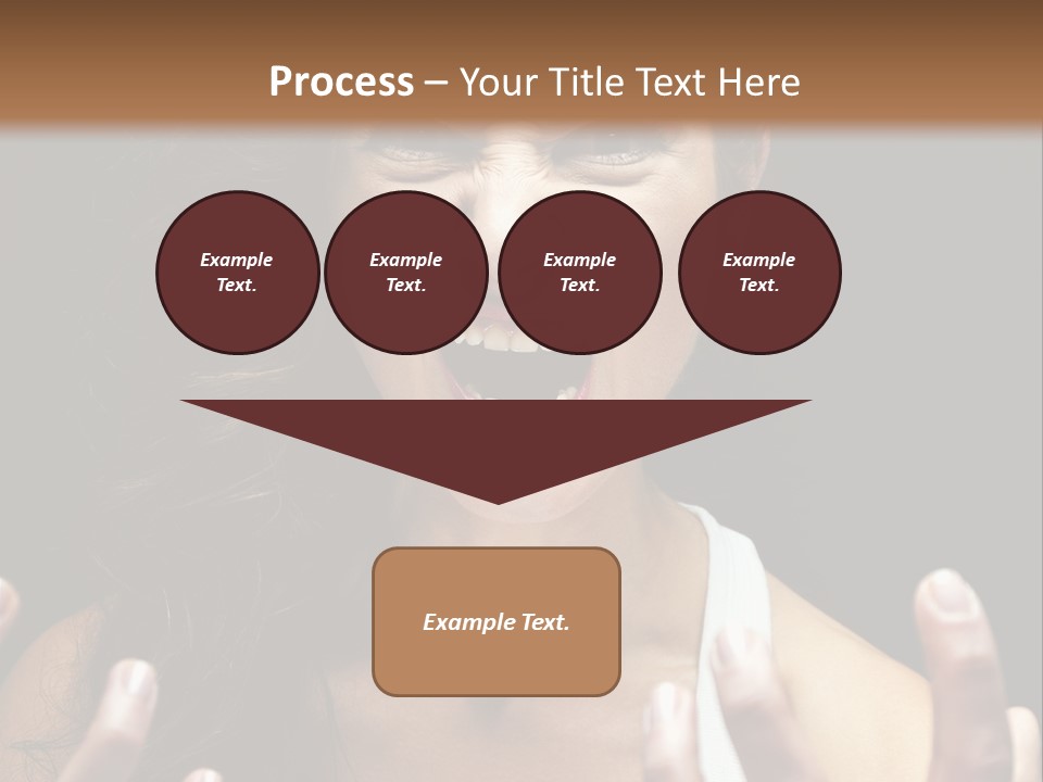 A Woman Making A Face With Her Hands PowerPoint Template