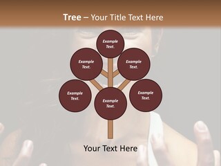 A Woman Making A Face With Her Hands PowerPoint Template