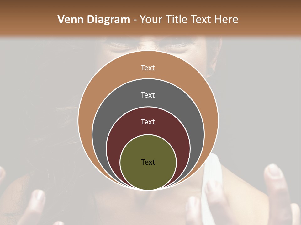 A Woman Making A Face With Her Hands PowerPoint Template