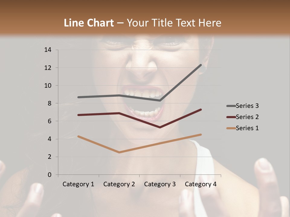 A Woman Making A Face With Her Hands PowerPoint Template