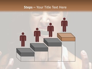 A Woman Making A Face With Her Hands PowerPoint Template