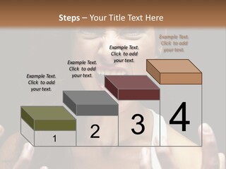 A Woman Making A Face With Her Hands PowerPoint Template