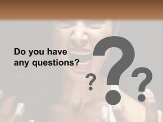A Woman Making A Face With Her Hands PowerPoint Template