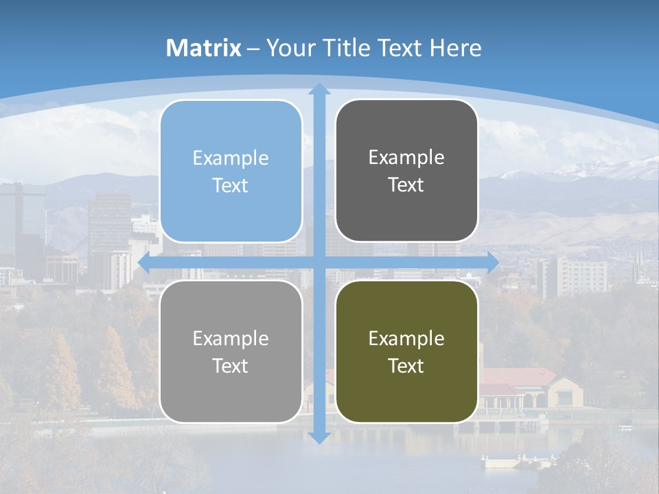 Wave Scenic Rocky Mountains PowerPoint Template