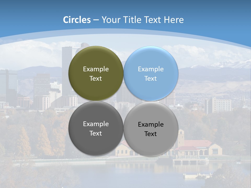 Wave Scenic Rocky Mountains PowerPoint Template