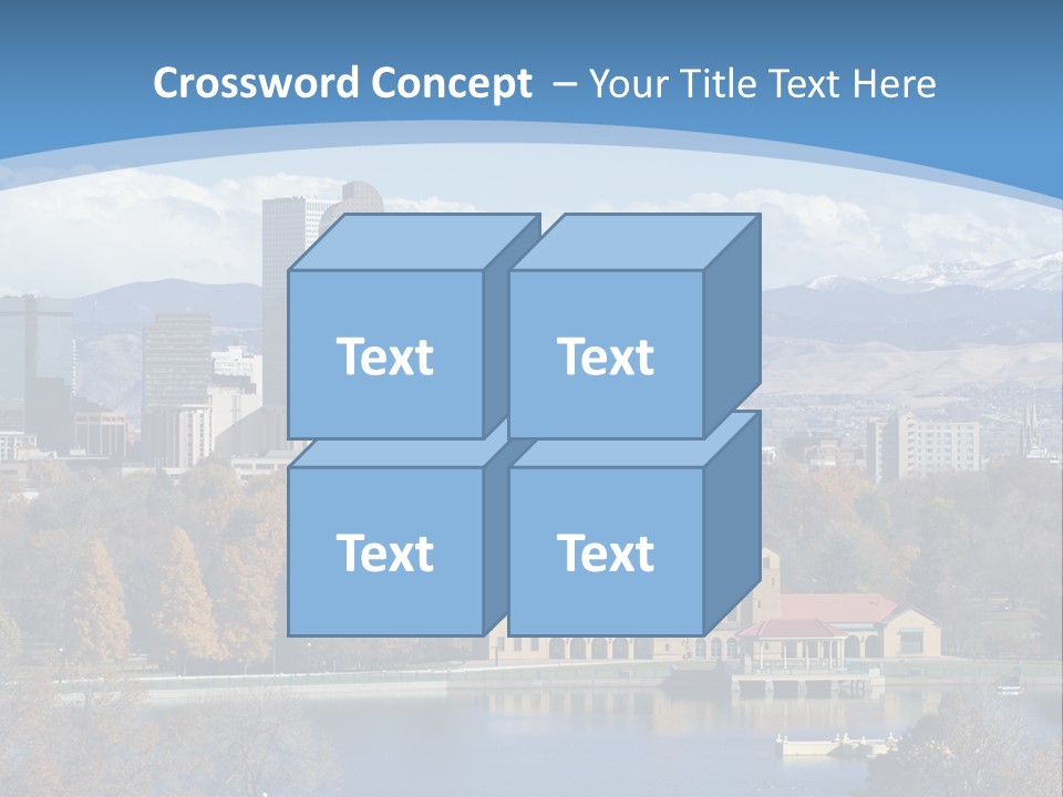 Wave Scenic Rocky Mountains PowerPoint Template