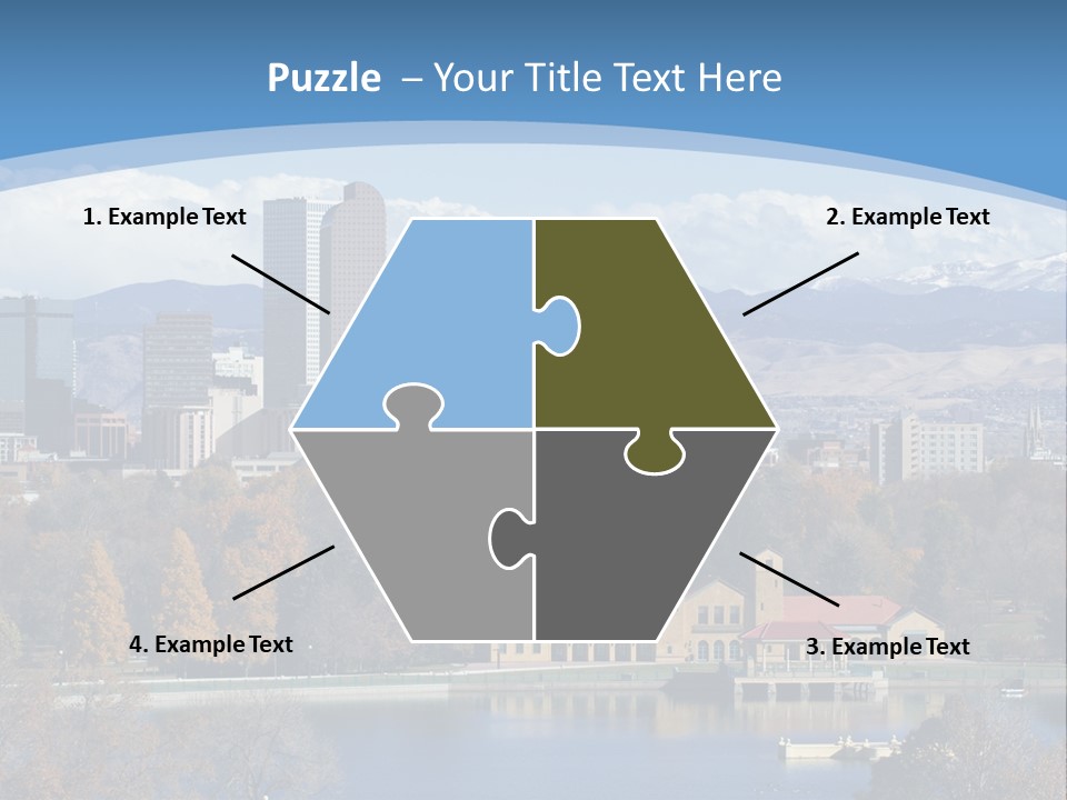 Wave Scenic Rocky Mountains PowerPoint Template