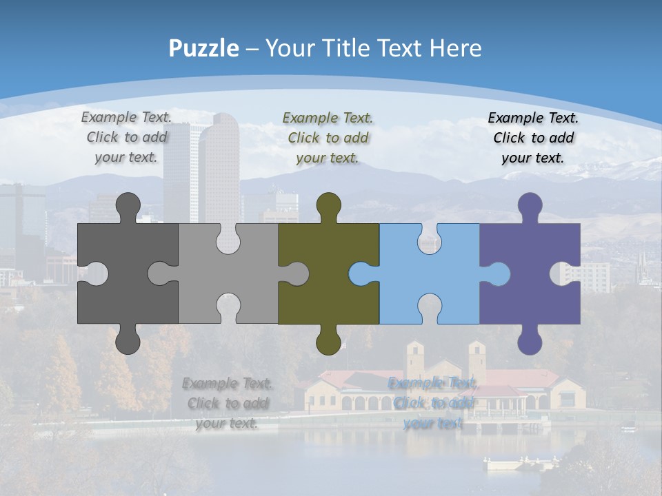 Wave Scenic Rocky Mountains PowerPoint Template