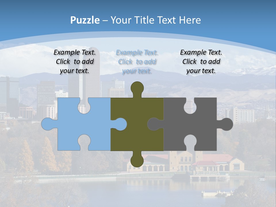 Wave Scenic Rocky Mountains PowerPoint Template