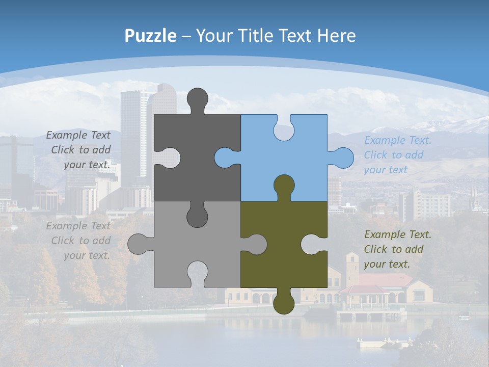 Wave Scenic Rocky Mountains PowerPoint Template