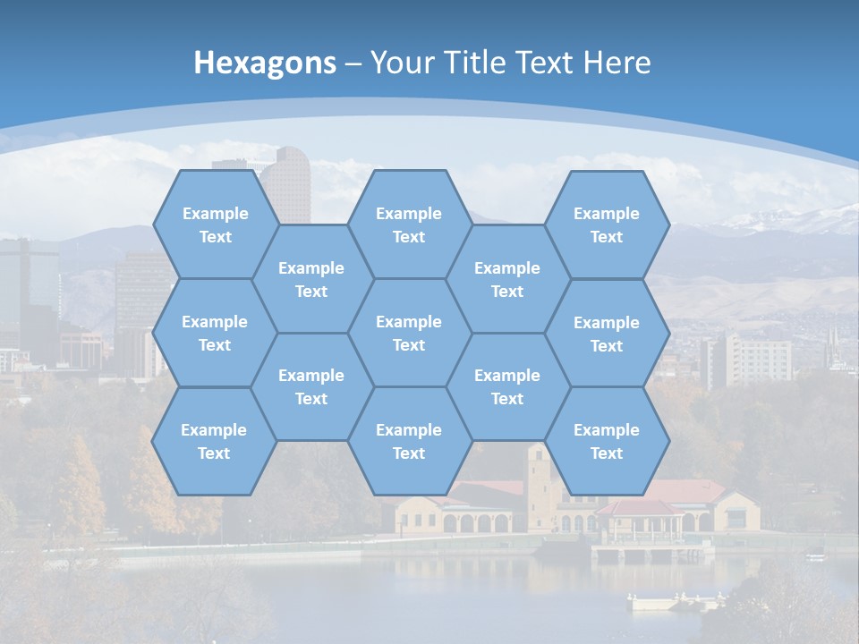 Wave Scenic Rocky Mountains PowerPoint Template