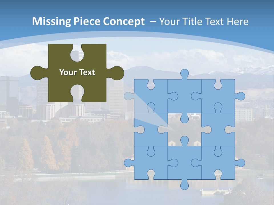 Wave Scenic Rocky Mountains PowerPoint Template