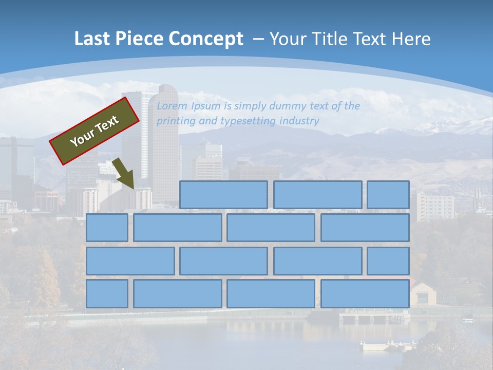 Wave Scenic Rocky Mountains PowerPoint Template