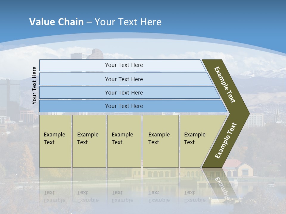 Wave Scenic Rocky Mountains PowerPoint Template