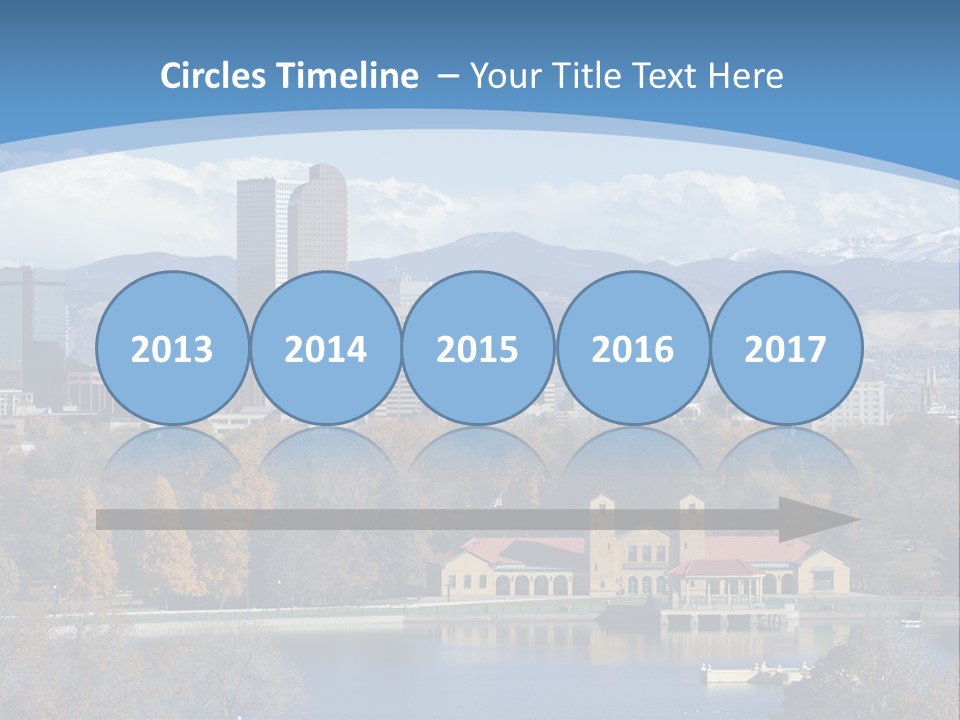 Wave Scenic Rocky Mountains PowerPoint Template