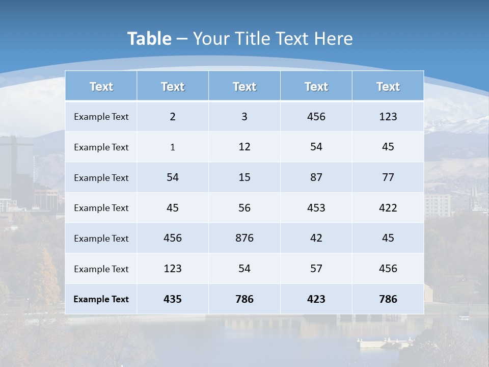 Wave Scenic Rocky Mountains PowerPoint Template
