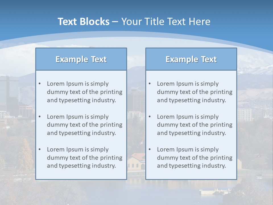 Wave Scenic Rocky Mountains PowerPoint Template