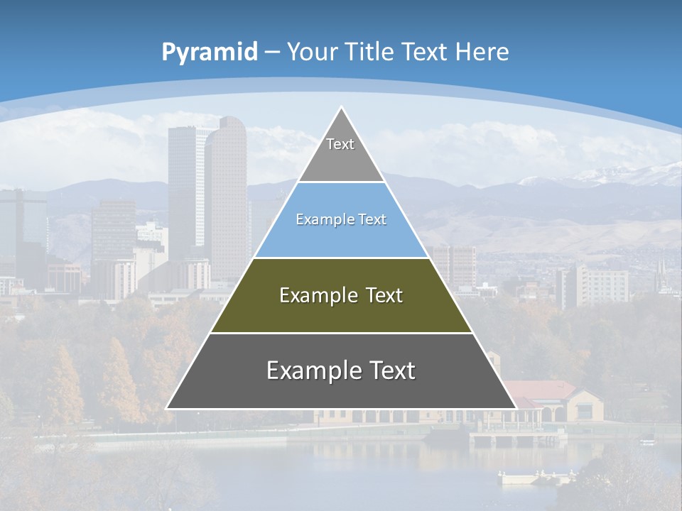 Wave Scenic Rocky Mountains PowerPoint Template