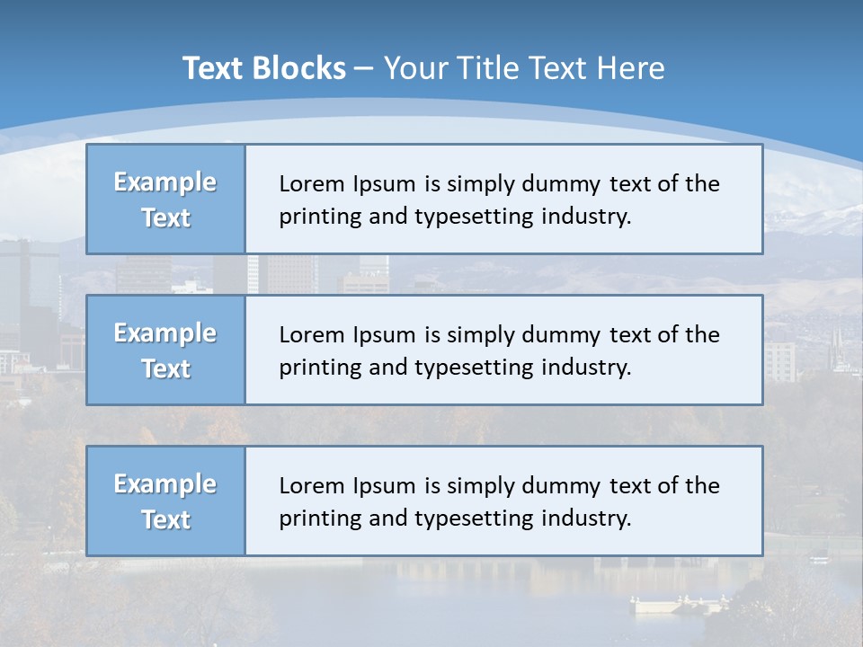 Wave Scenic Rocky Mountains PowerPoint Template