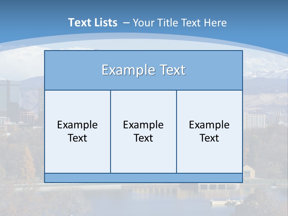 Wave Scenic Rocky Mountains PowerPoint Template