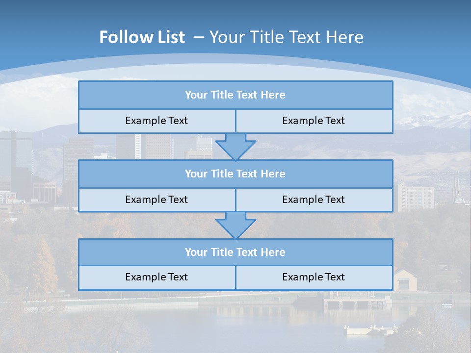 Wave Scenic Rocky Mountains PowerPoint Template