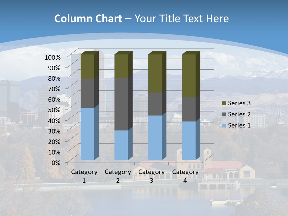 Wave Scenic Rocky Mountains PowerPoint Template