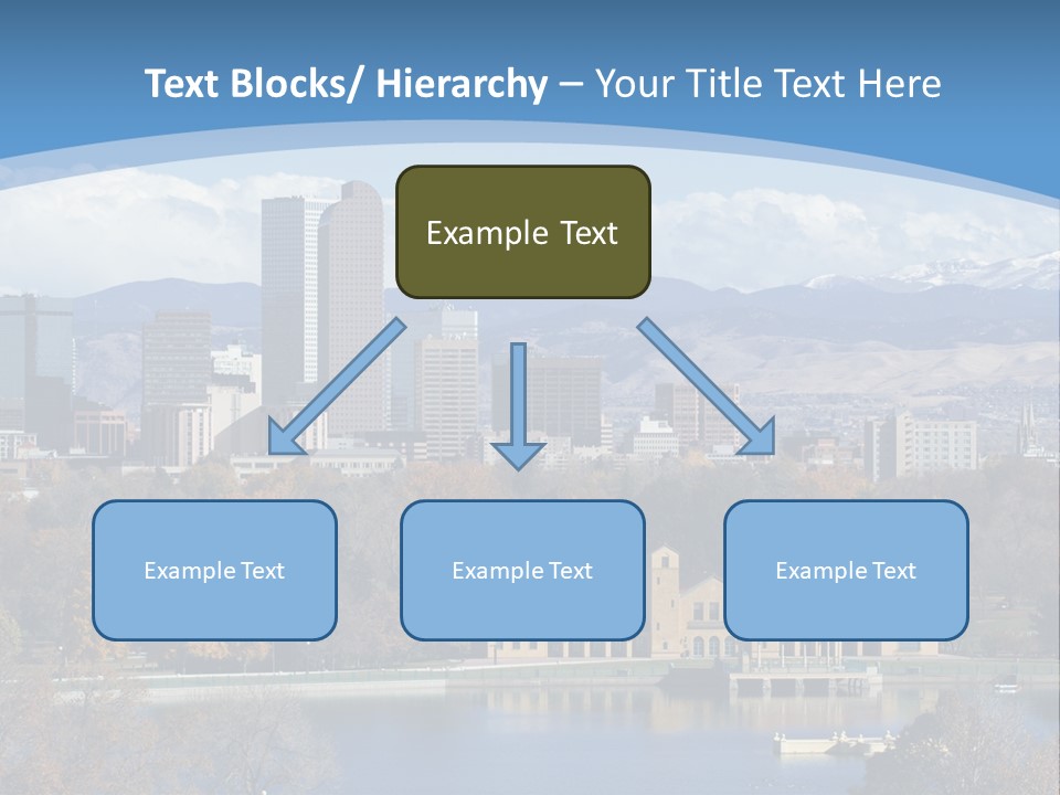 Wave Scenic Rocky Mountains PowerPoint Template
