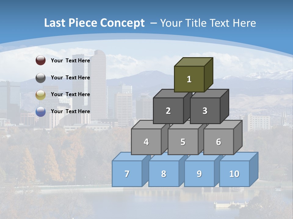 Wave Scenic Rocky Mountains PowerPoint Template