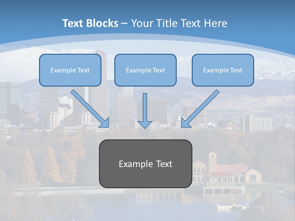 Wave Scenic Rocky Mountains PowerPoint Template