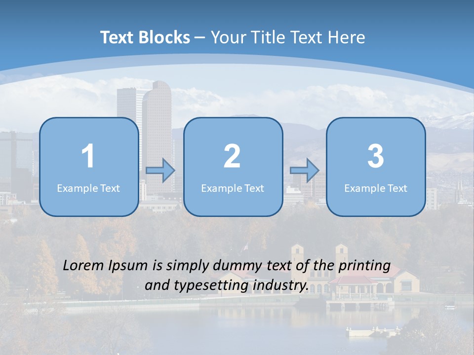 Wave Scenic Rocky Mountains PowerPoint Template