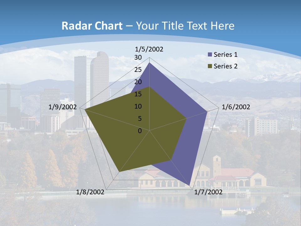 Wave Scenic Rocky Mountains PowerPoint Template