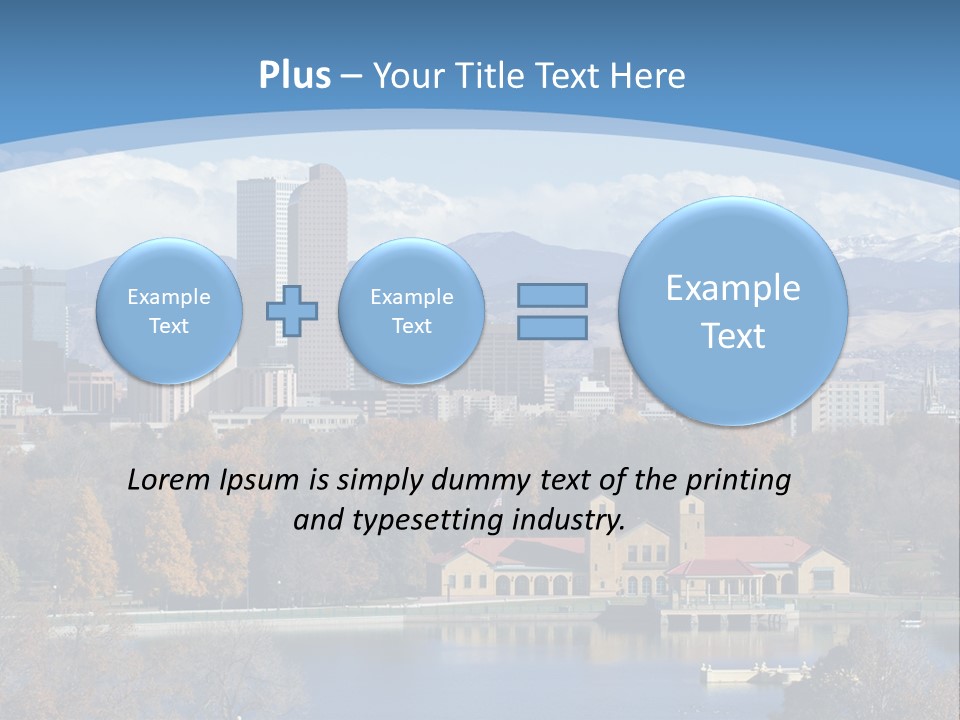 Wave Scenic Rocky Mountains PowerPoint Template