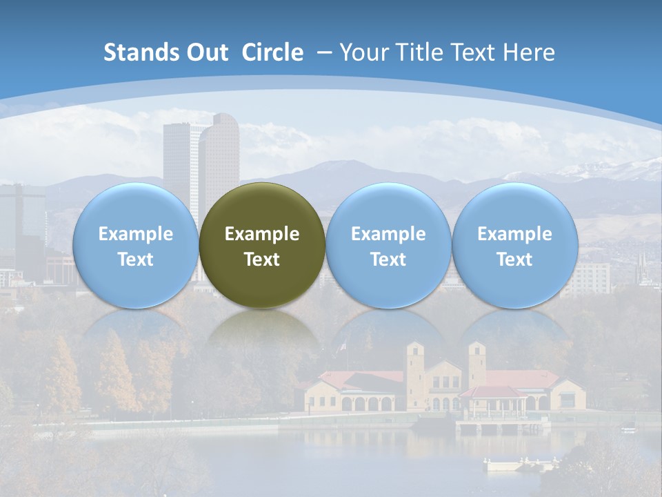 Wave Scenic Rocky Mountains PowerPoint Template