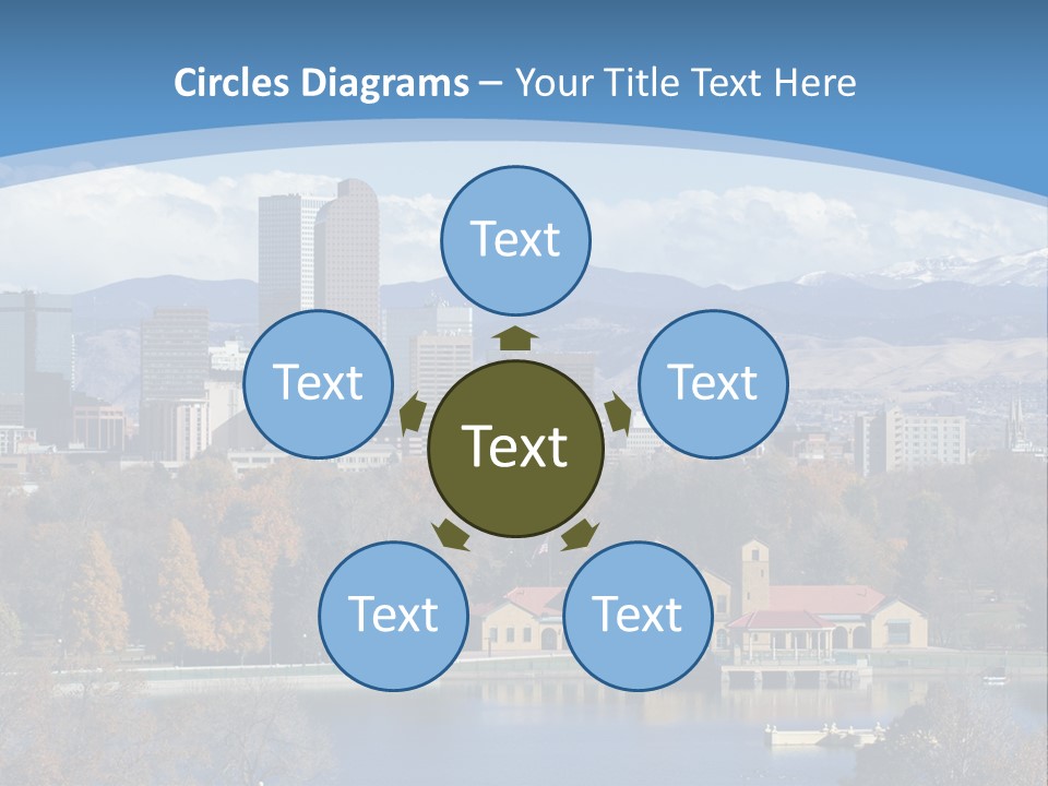 Wave Scenic Rocky Mountains PowerPoint Template