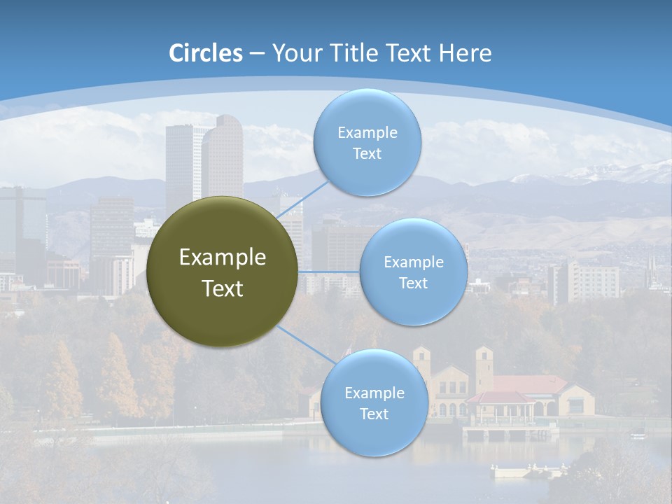 Wave Scenic Rocky Mountains PowerPoint Template