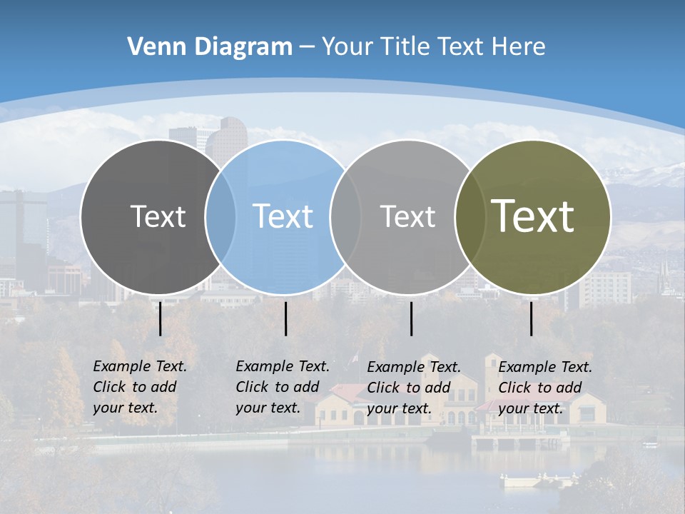 Wave Scenic Rocky Mountains PowerPoint Template
