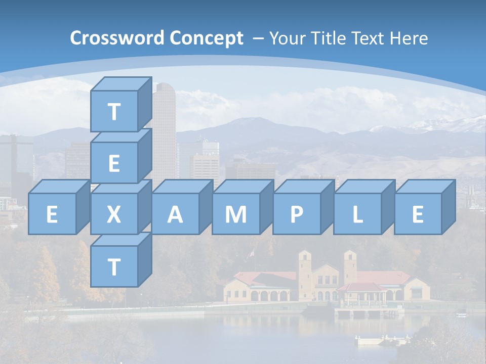 Wave Scenic Rocky Mountains PowerPoint Template