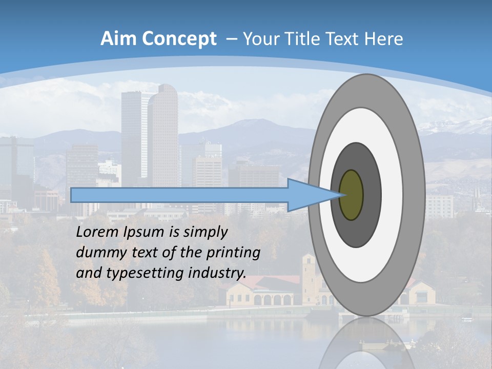 Wave Scenic Rocky Mountains PowerPoint Template