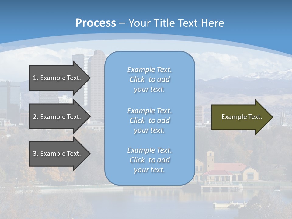 Wave Scenic Rocky Mountains PowerPoint Template