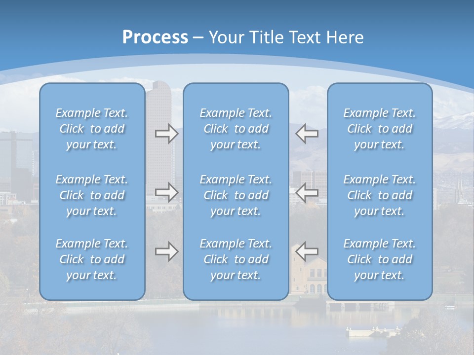Wave Scenic Rocky Mountains PowerPoint Template