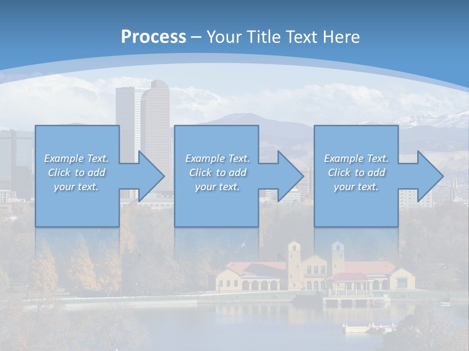 Wave Scenic Rocky Mountains PowerPoint Template