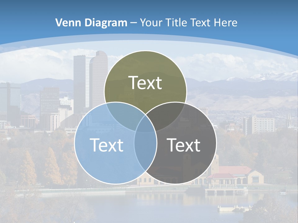 Wave Scenic Rocky Mountains PowerPoint Template