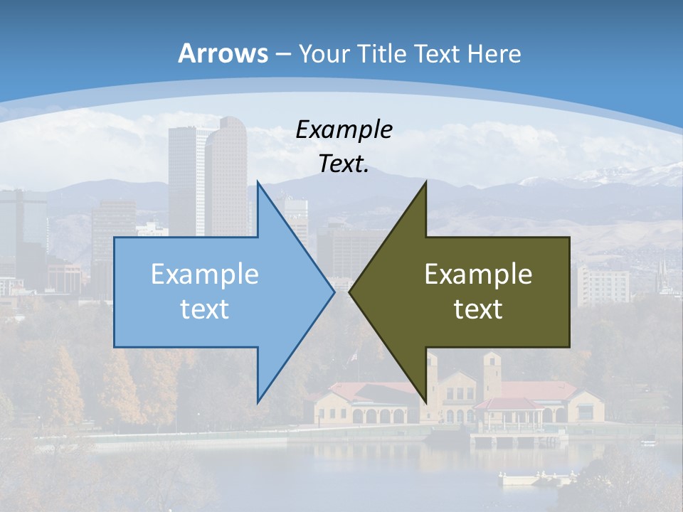 Wave Scenic Rocky Mountains PowerPoint Template