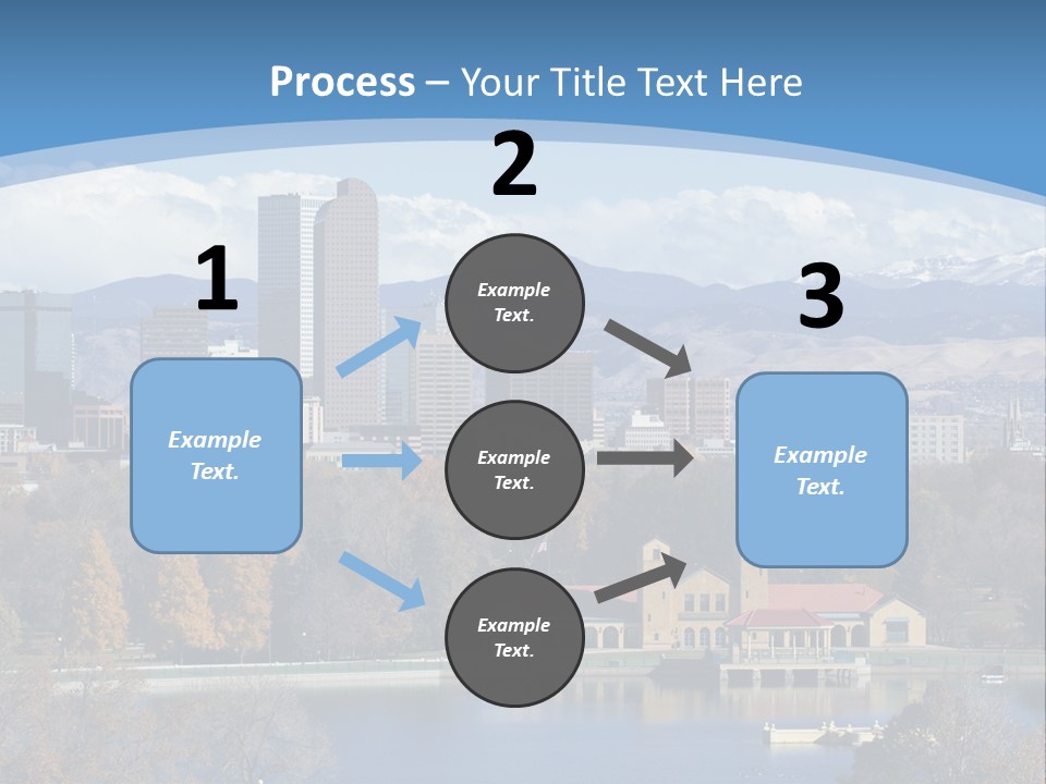 Wave Scenic Rocky Mountains PowerPoint Template