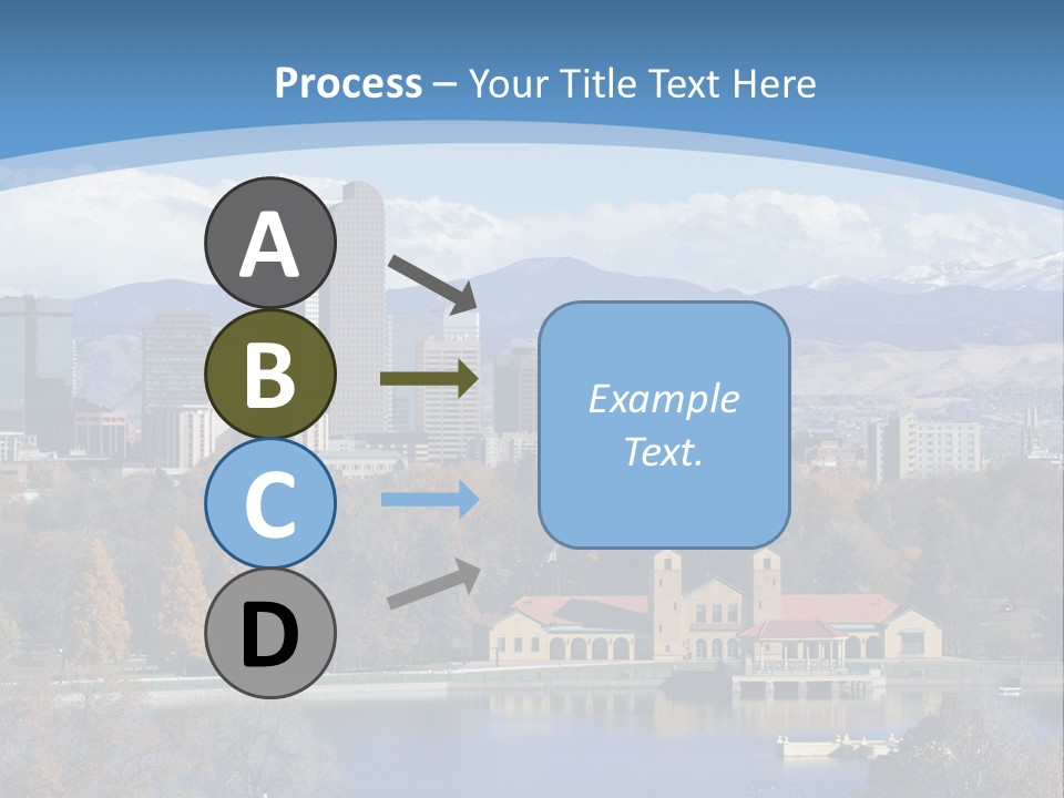Wave Scenic Rocky Mountains PowerPoint Template