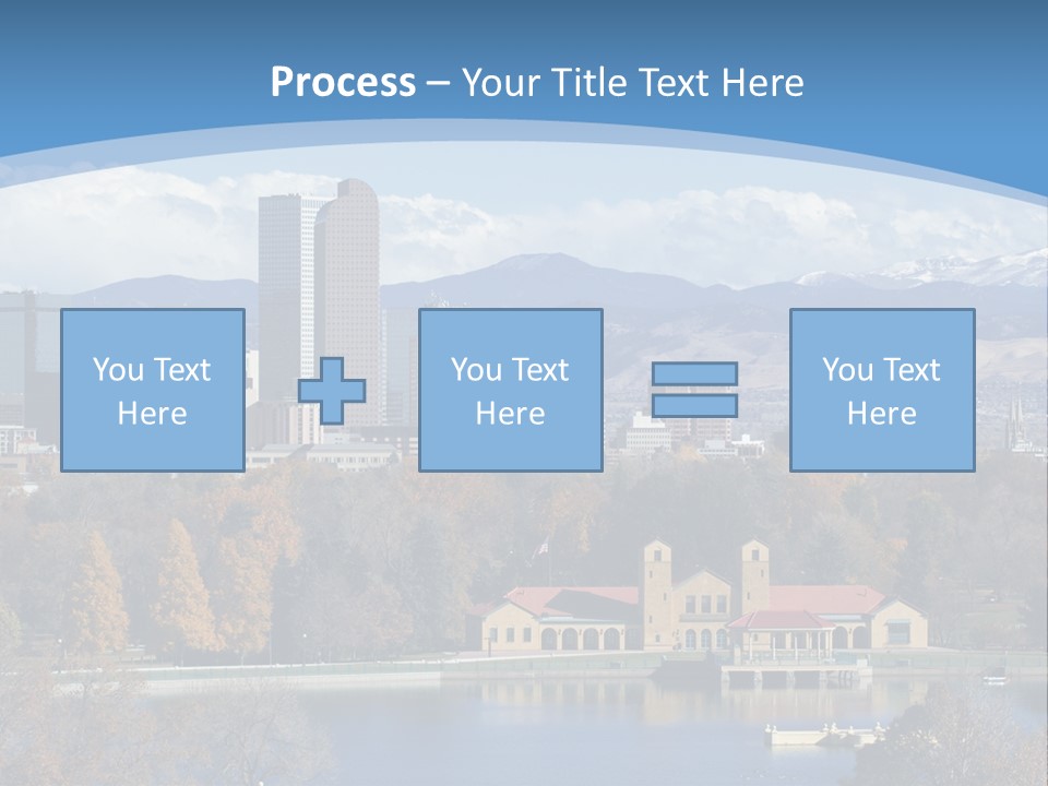 Wave Scenic Rocky Mountains PowerPoint Template